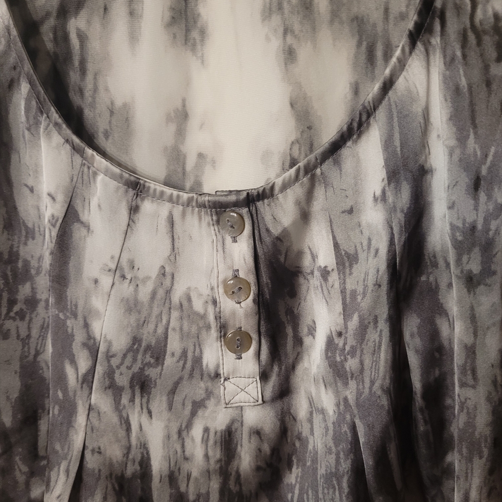 I Heart Ronson Gray and Black Tie-Dye Sleeveless Tank Top Size XL - Picture 2 of 5